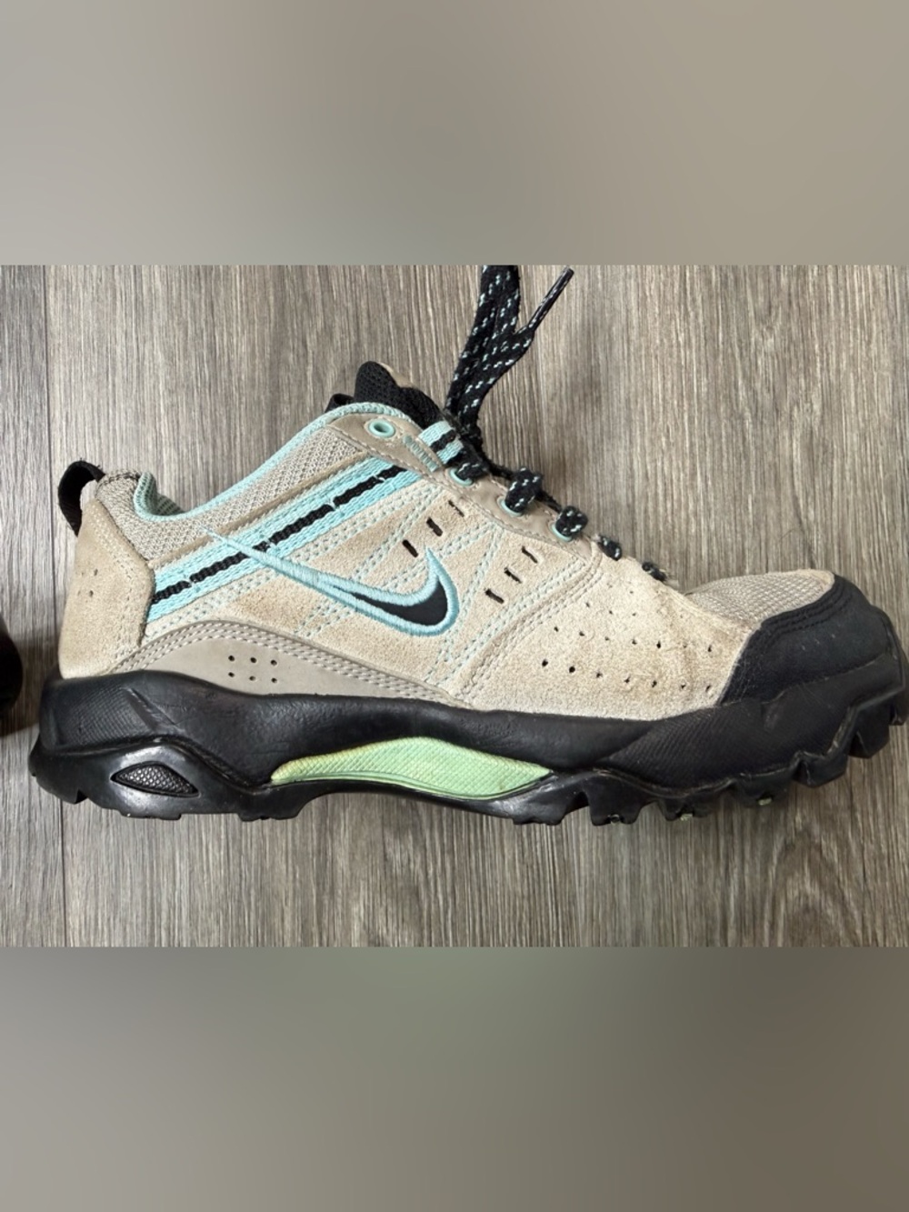 Nike ACG SALBOLIER Suede Hiking Shoes Gray/Sky Blue 380587-007 Women 7 Outdoors - Picture 9 of 15